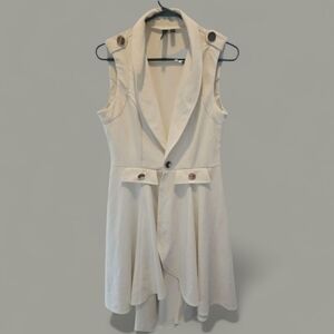 A'jumma asymmetrical white dress Sz M